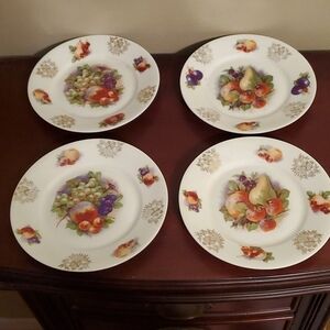 𝅺german Bavarian China Fruit Plates 6 inches
